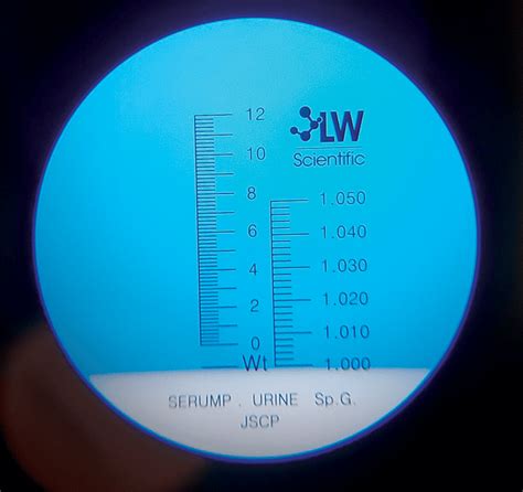 how to use a refractometer for urine|measuring specific gravity with refractometer.